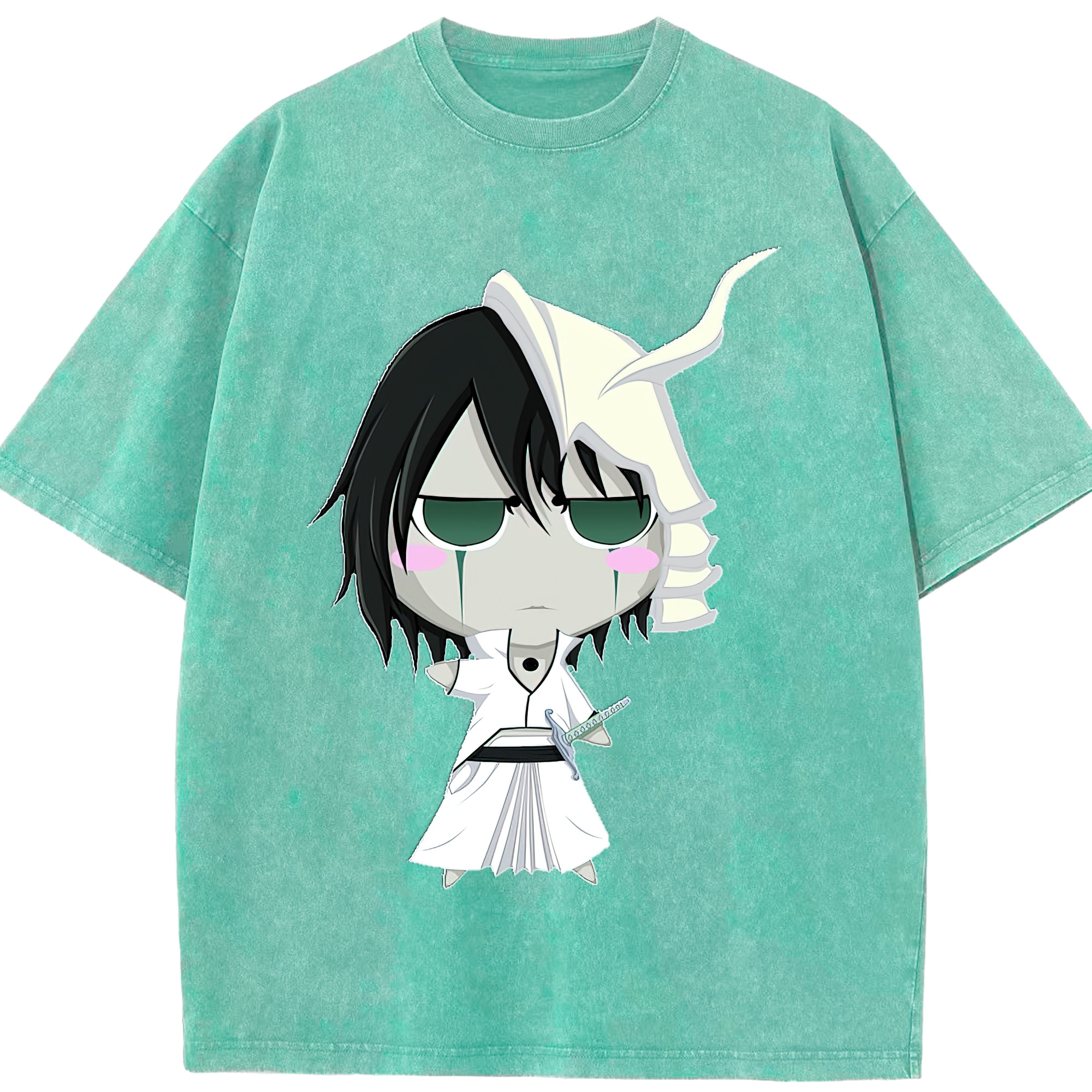 （画像用） ブリーチ ウルキオラ·シファー BLEACH Ulquiorra cifer 綿100% ヴィンテージ風 半袖Tシャツ（フロントプリント）